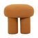 3 Puff Redondo Conexao Rivatti 45 cm -Altura- Estofado em Boucle Amarelo Ocre